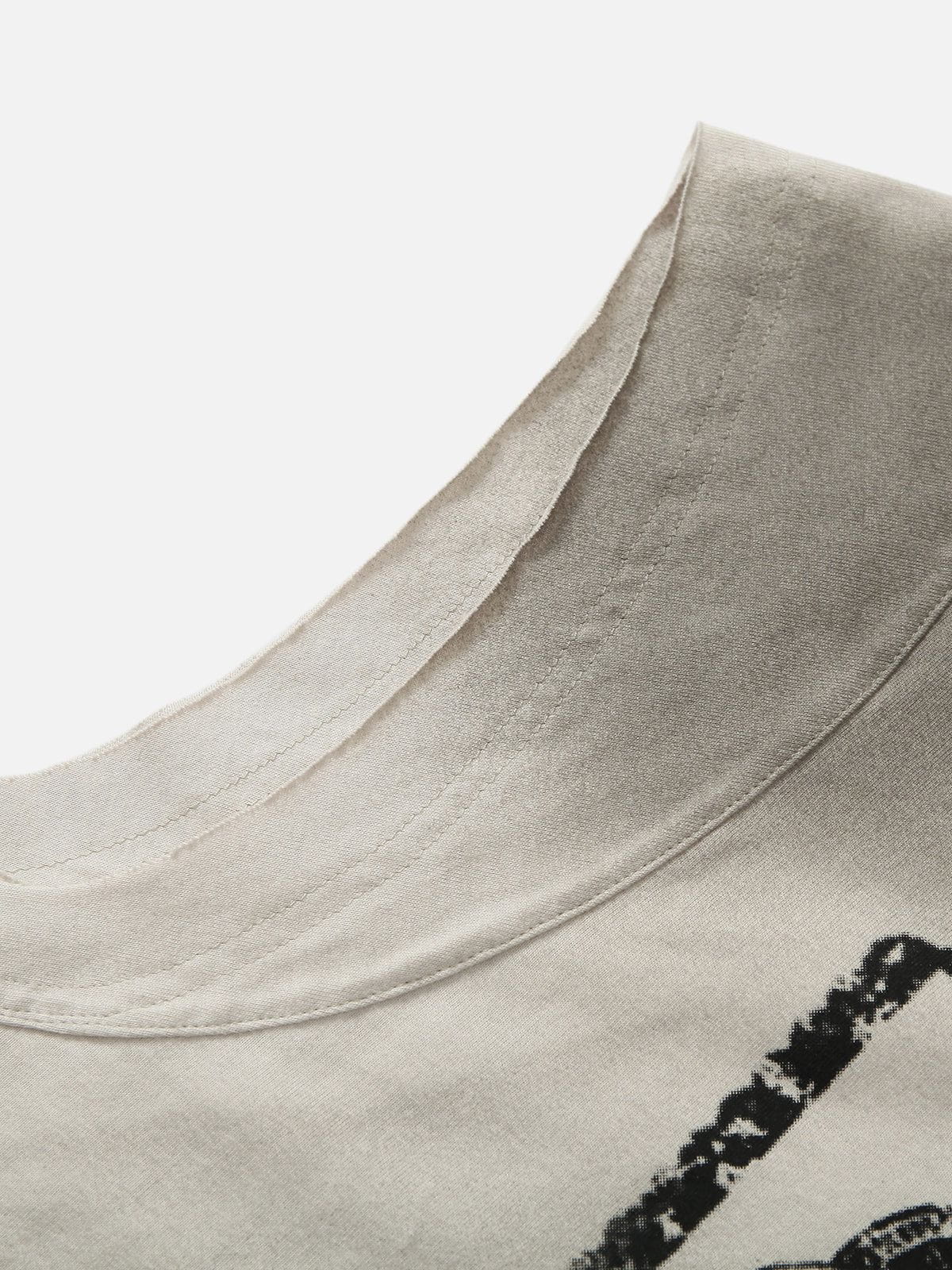 Dirty-Dyed Tank Top White - Aelfric Eden