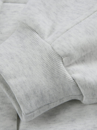 Boxy Botton Neck Sweatshirt White - Aelfric Eden