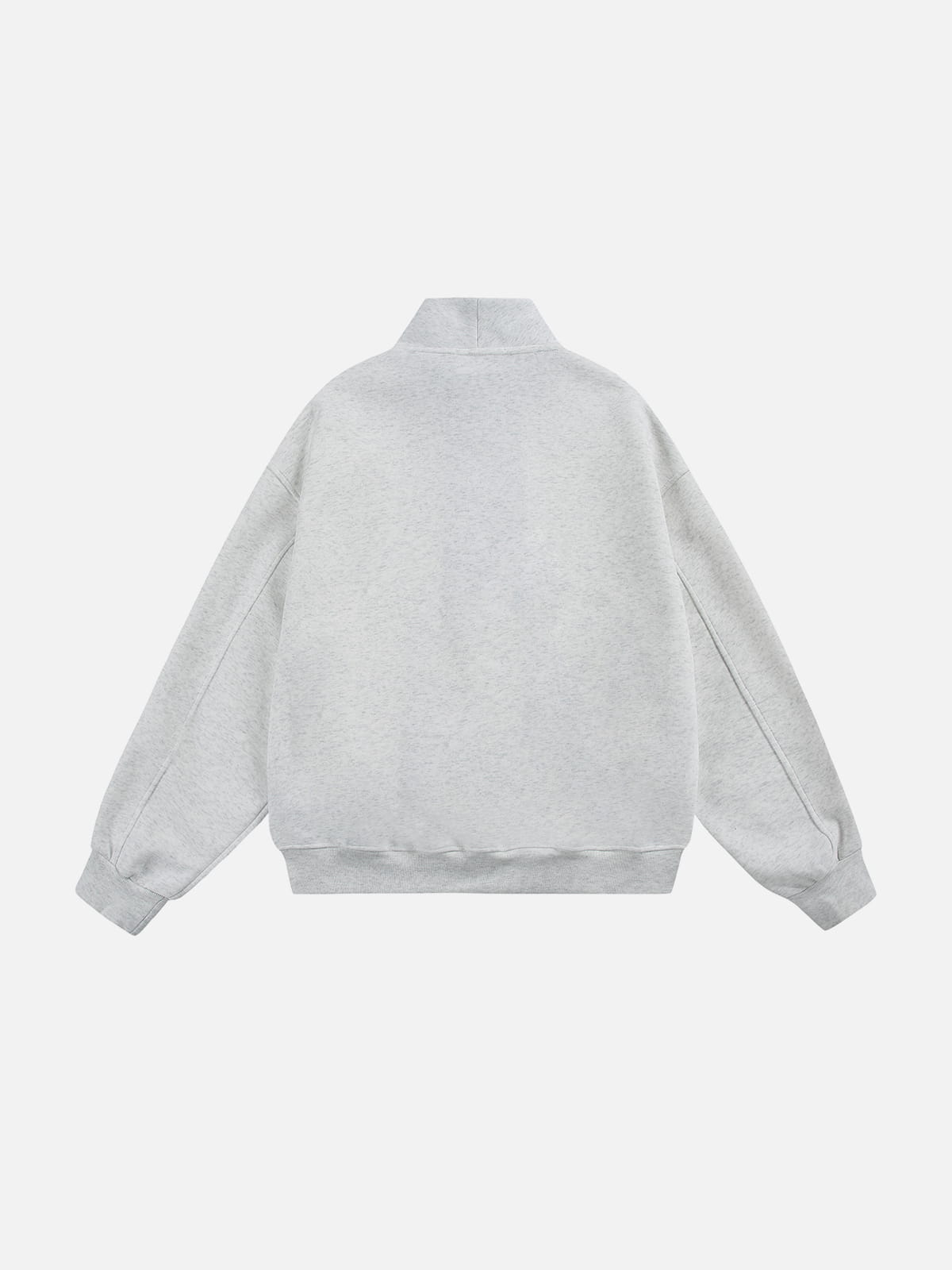 Boxy Botton Neck Sweatshirt White - Aelfric Eden