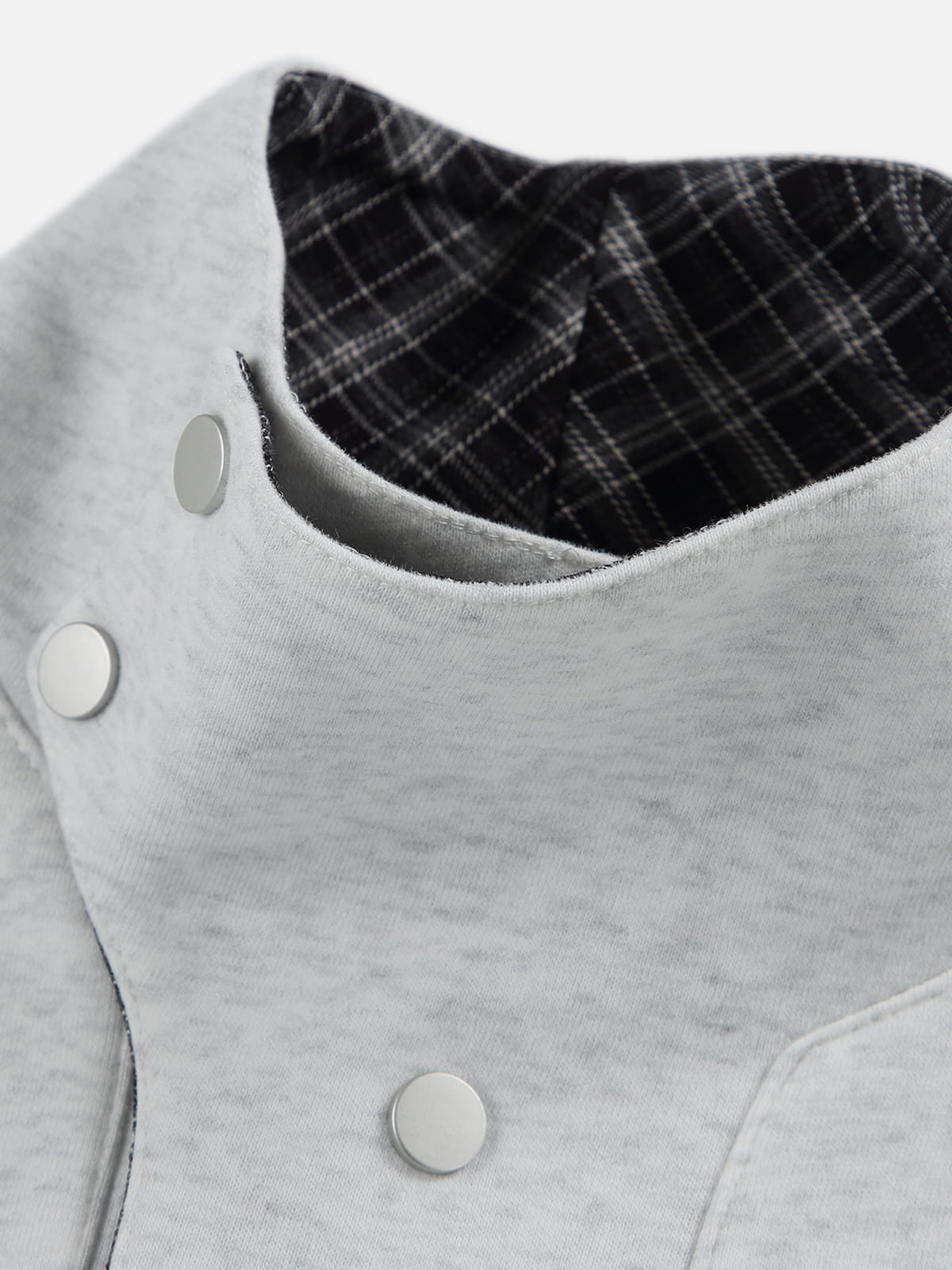 Boxy Botton Neck Sweatshirt White - Aelfric Eden