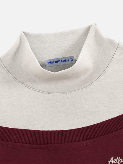 Boxy Layered Off-The-Shoulder Sweatshirt Dark Grey - Aelfric Eden