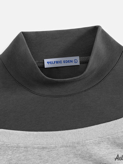 Boxy Layered Off-The-Shoulder Sweatshirt Dark Grey - Aelfric Eden