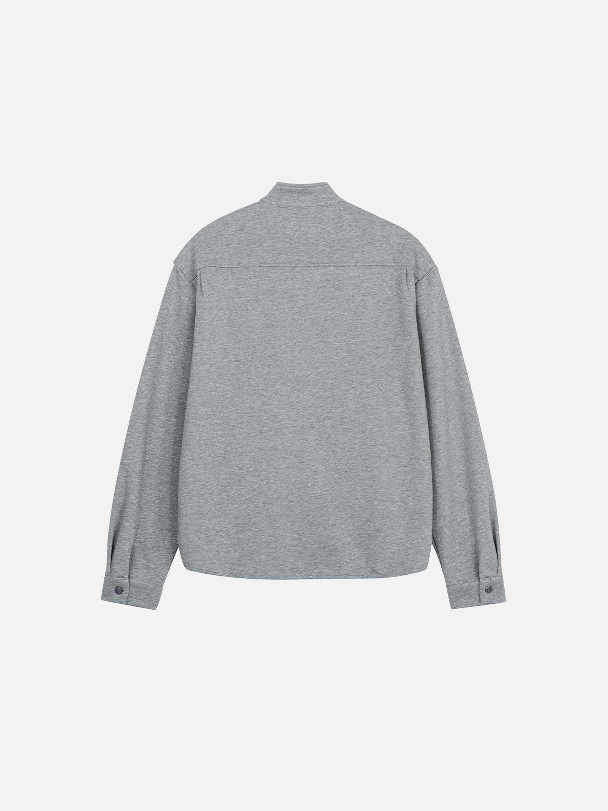 Deep V-Neck Layered Sweatshirt Grey - Aelfric Eden