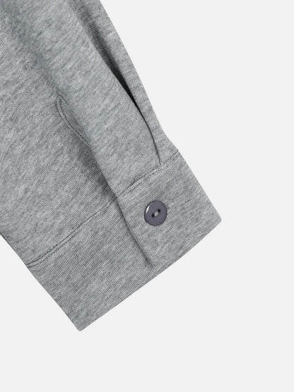 Deep V-Neck Layered Sweatshirt Grey - Aelfric Eden