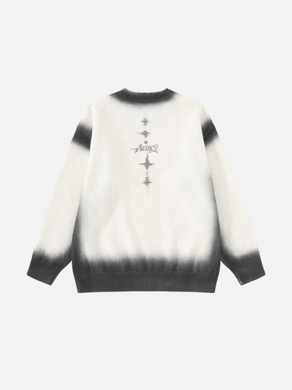 Gradient Dyed Sweater Black - Aelfric Eden