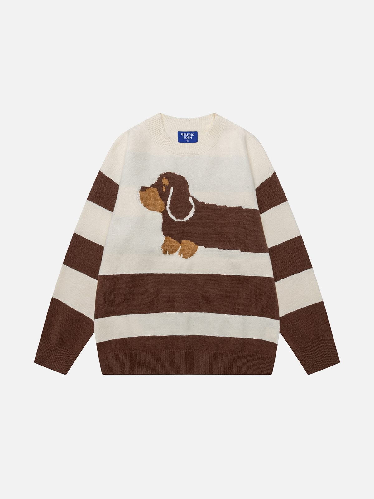 Striped Dachshund Sweater Apricot - Aelfric Eden