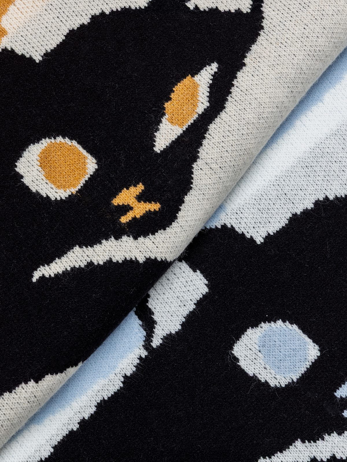 Cat Graphic Sweater Yellow - Aelfric Eden