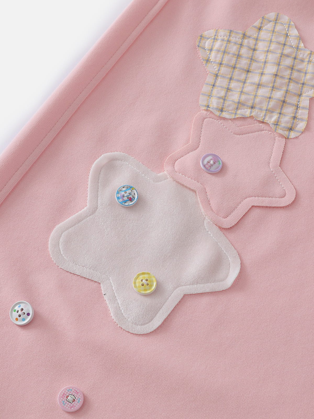 Star Patch Baggy Barrel Sweatpants Pink - Aelfric Eden