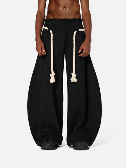 Basic Baggy Sweatpants Black - Aelfric Eden
