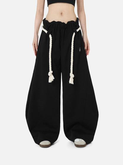 Basic Baggy Sweatpants Black - Aelfric Eden
