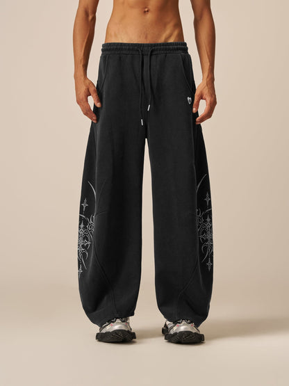Blade Baggy Barrel Sweatpants Black - Aelfric Eden