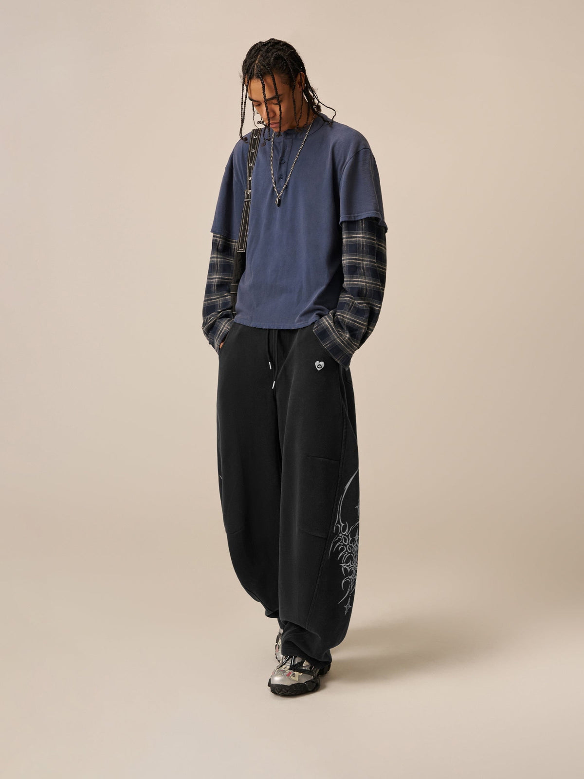 Blade Baggy Barrel Sweatpants Black - Aelfric Eden