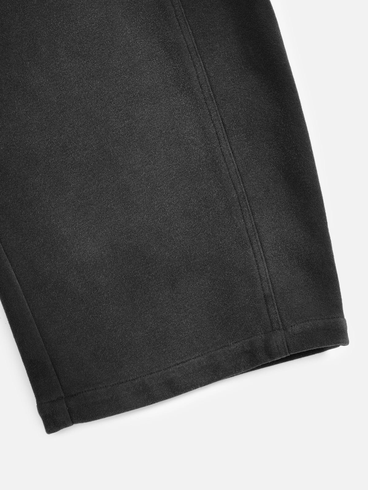 Leopard Double Waist Baggy Sweatpants Black - Aelfric Eden
