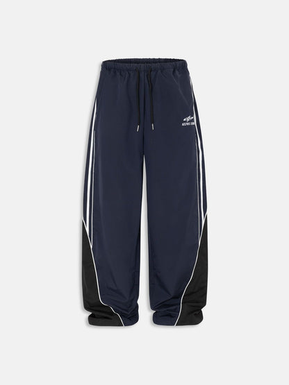 Contrast Side Baggy Track Pants Blue - Aelfric Eden
