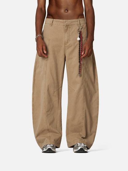 Baggy Barrel Pants Khaki - Aelfric Eden