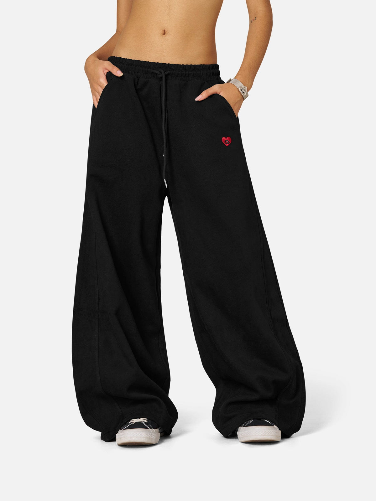 Super Baggy Barrel Sweatpants Black - Aelfric Eden