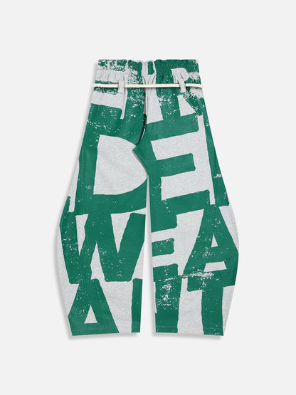 Graffiti Super Baggy Barrel Sweatpants Grey - Aelfric Eden