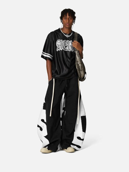 Graffiti Super Baggy Barrel Sweatpants Grey - Aelfric Eden