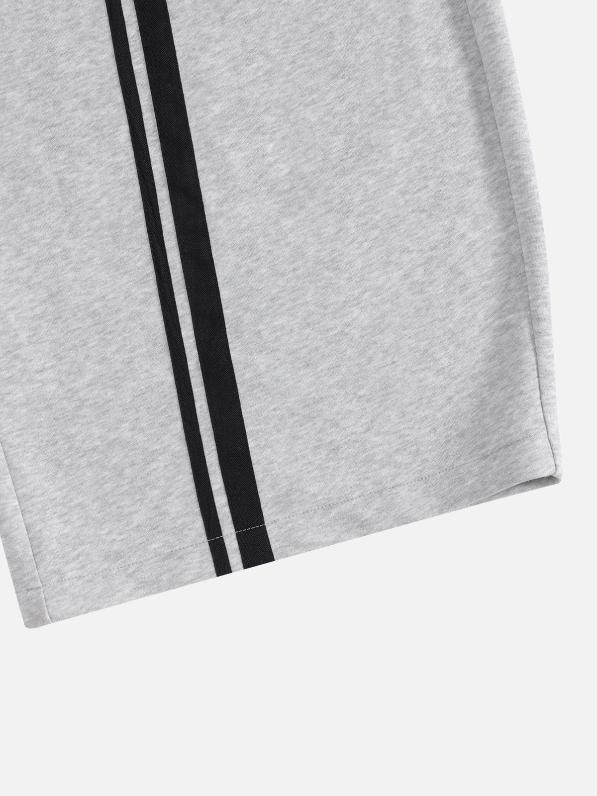 Stripe Panel Baggy Barrel Sweatpants Grey - Aelfric Eden