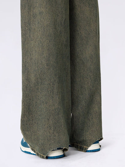 Solid Vintage Loose Jeans Blue - Aelfric Eden