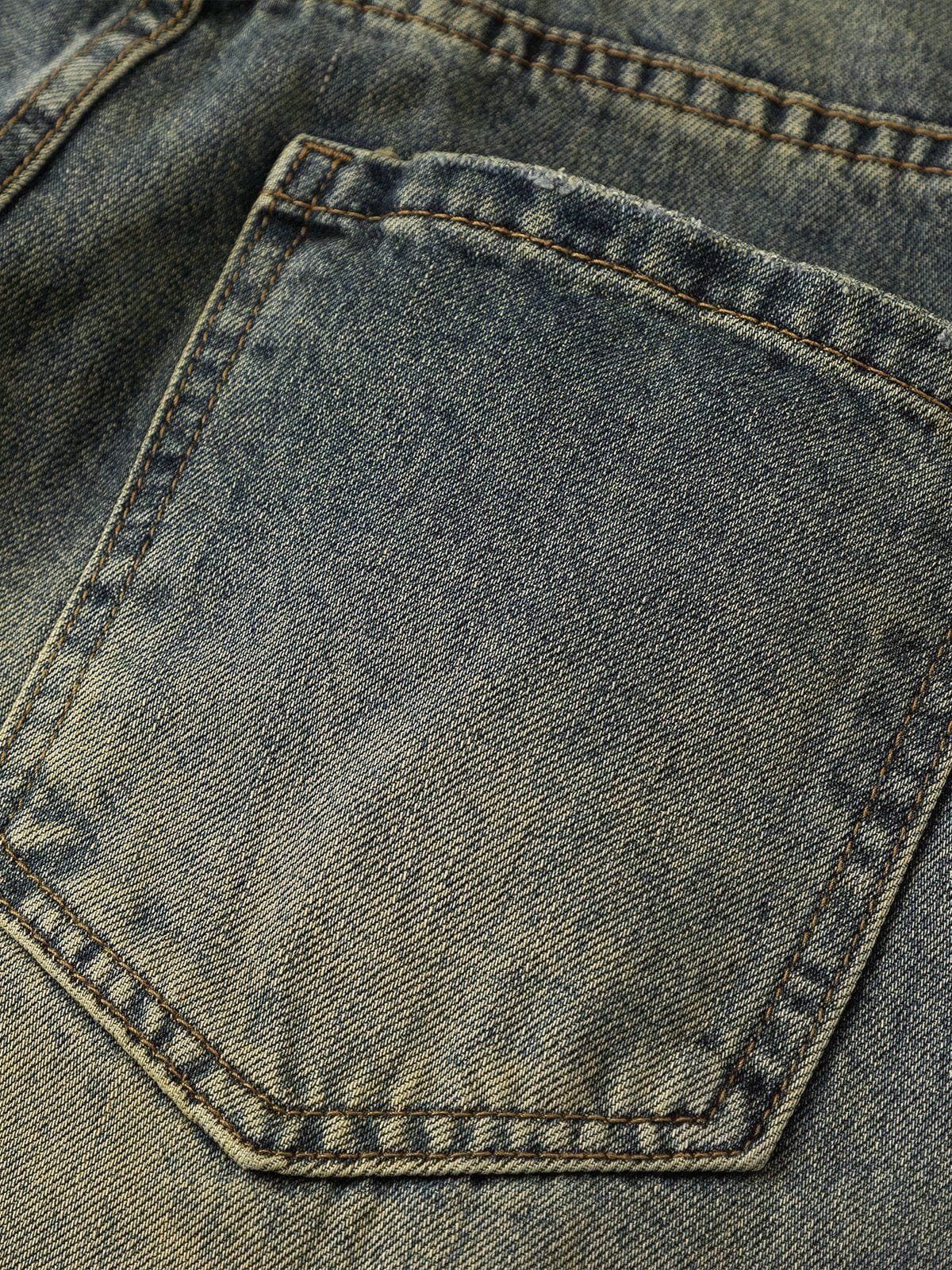 Solid Vintage Loose Jeans Blue - Aelfric Eden