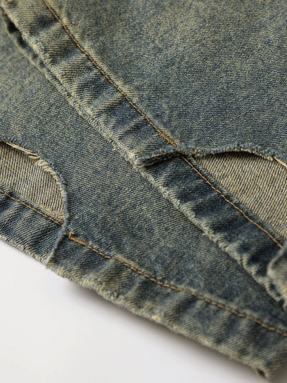 Solid Vintage Loose Jeans Blue - Aelfric Eden