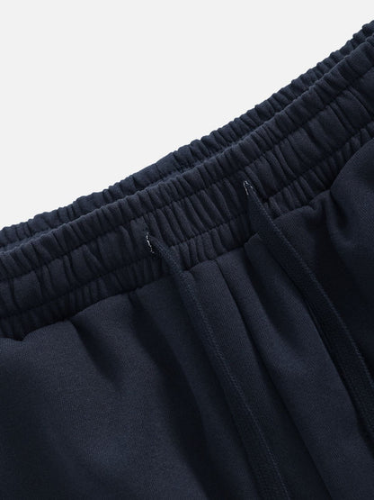 Stripe Baggy Barrel Sweatpants Dark Blue - Aelfric Eden
