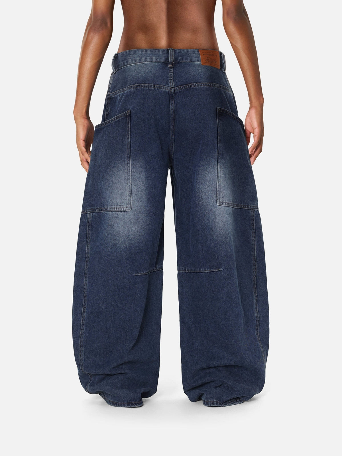 Arc Big Pocket Loose Jeans Blue - Aelfric Eden