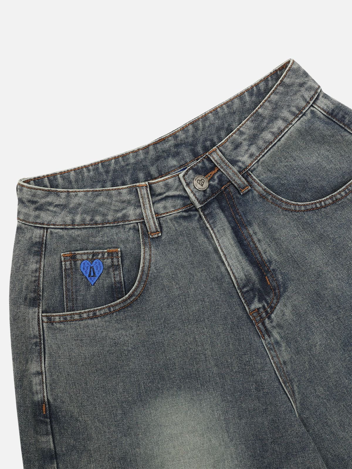 Washed Reverse Jorts Blue - Aelfric Eden