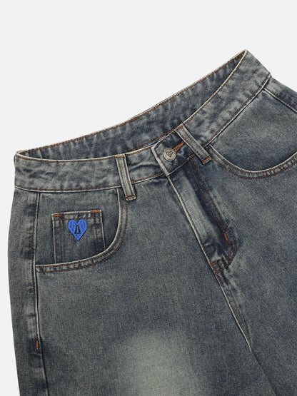 Washed Reverse Jorts Blue - Aelfric Eden