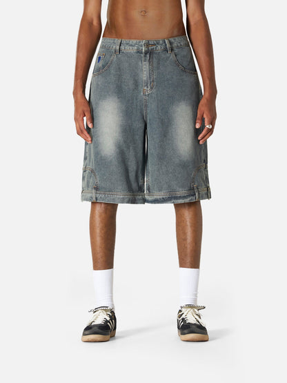 Washed Reverse Jorts Blue - Aelfric Eden