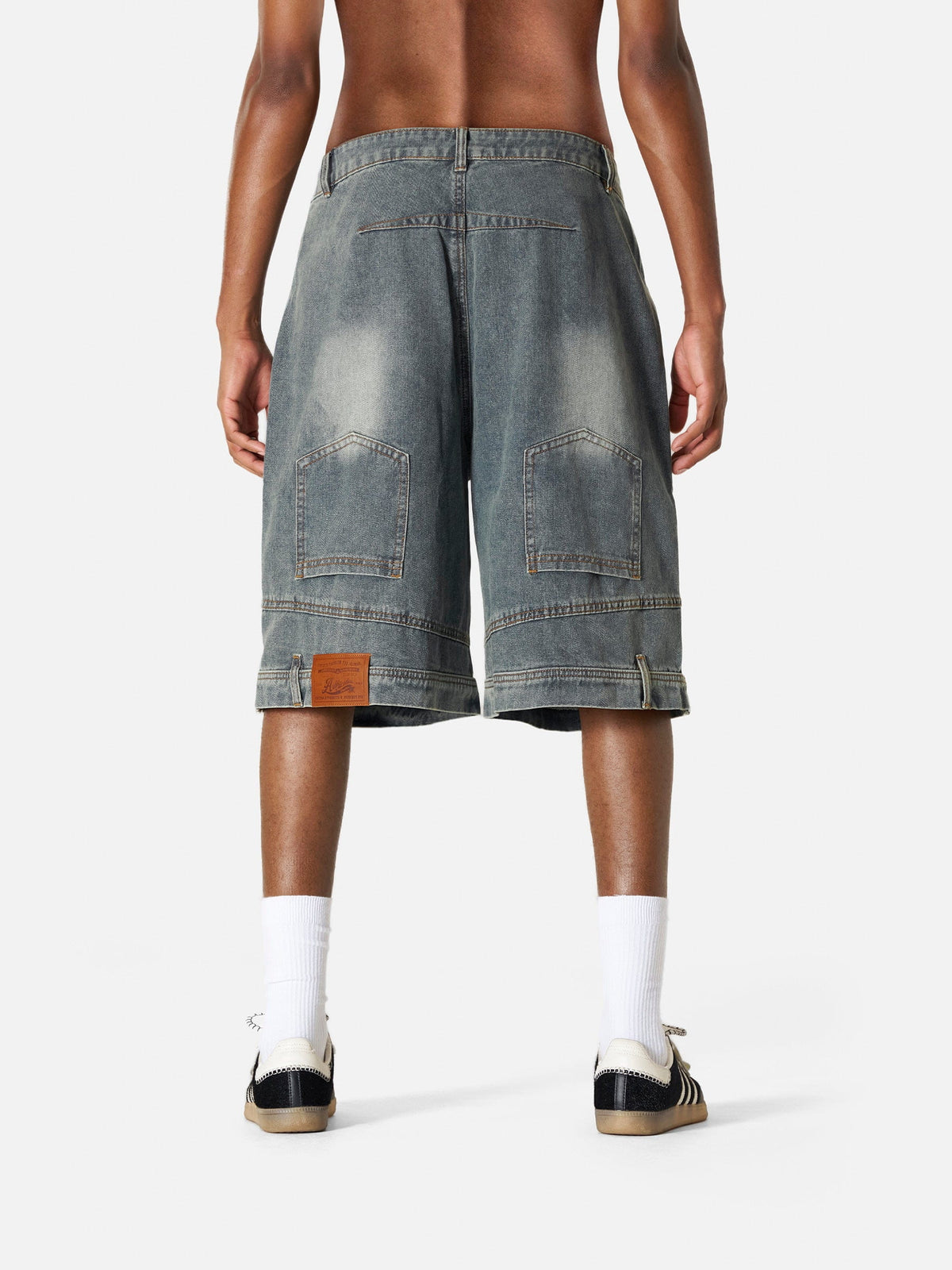 Washed Reverse Jorts Blue - Aelfric Eden