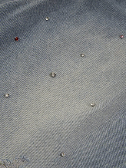 Rhinestone Application Jorts  - Aelfric Eden