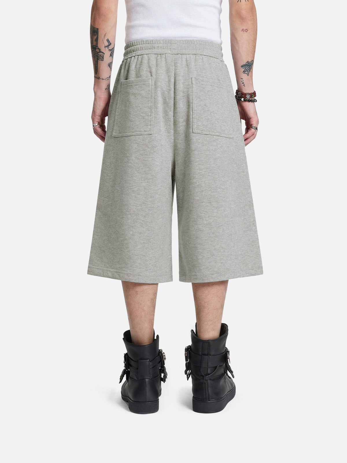Wrinkle Longline Shorts Grey - Aelfric Eden
