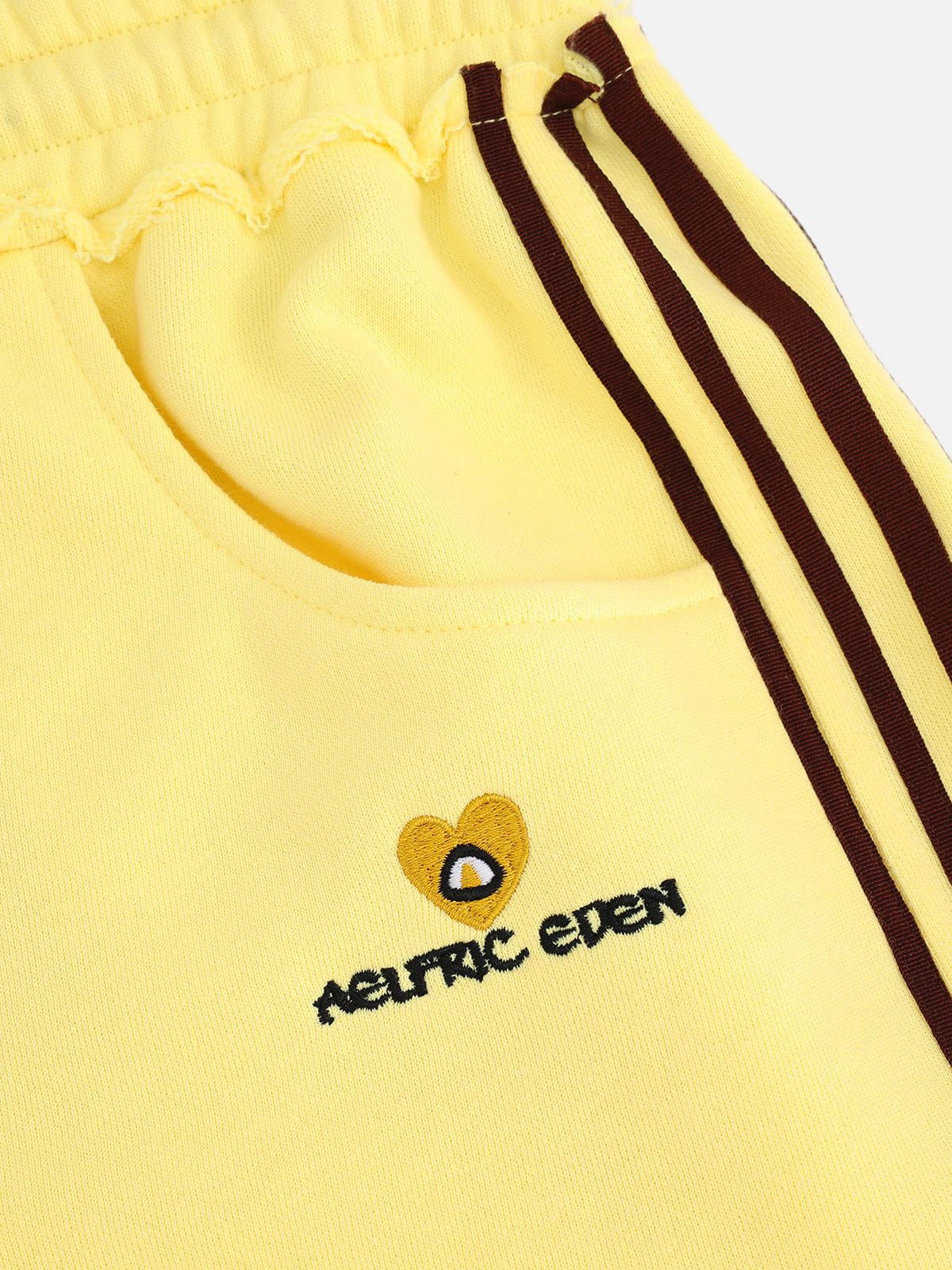 Double Waist Baggy Sweatpants Yellow - Aelfric Eden