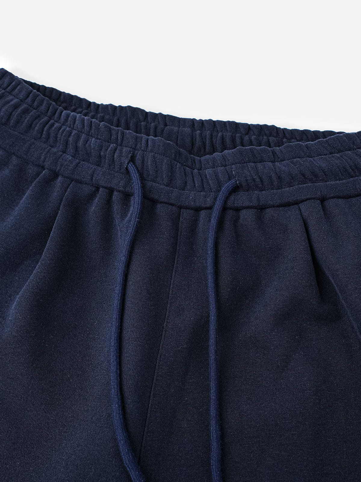 Color Blocking Stitch Baggy Sweatpants Dark Blue - Aelfric Eden