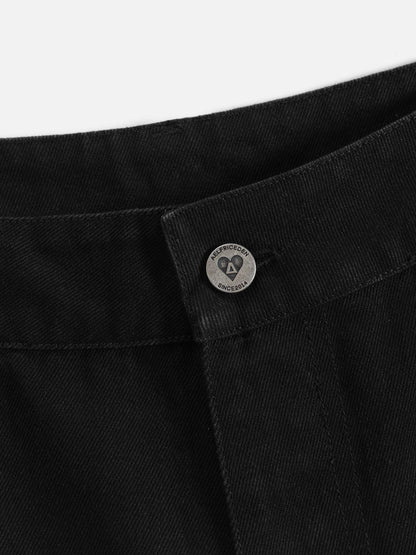 Thermal Imaging Super Baggy Barrel Jeans Black - Aelfric Eden