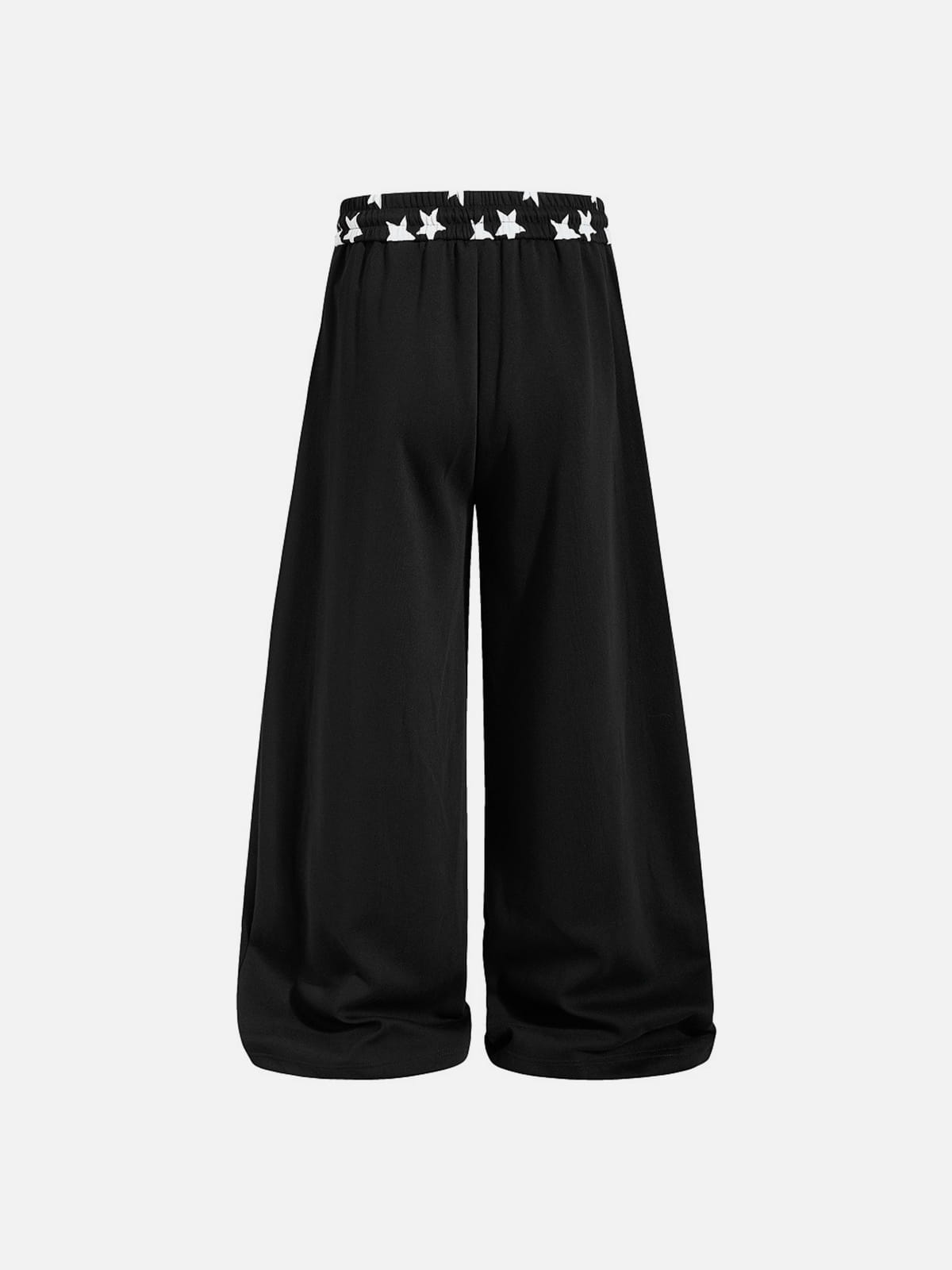 Star Print Baggy Sweatpants Black - Aelfric Eden