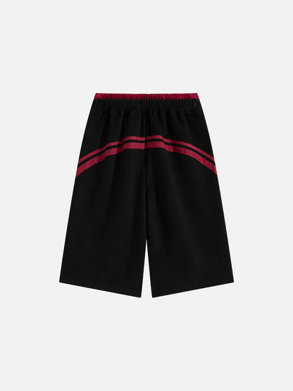 Stripe Longline Shorts Grey - Aelfric Eden