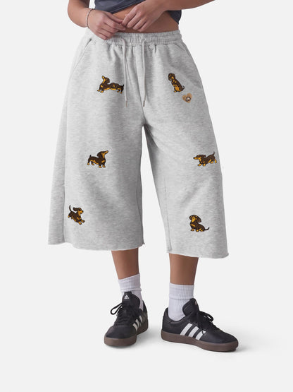 Dachshund Longline Shorts Grey - Aelfric Eden