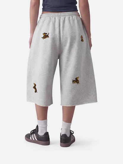 Dachshund Longline Shorts Grey - Aelfric Eden