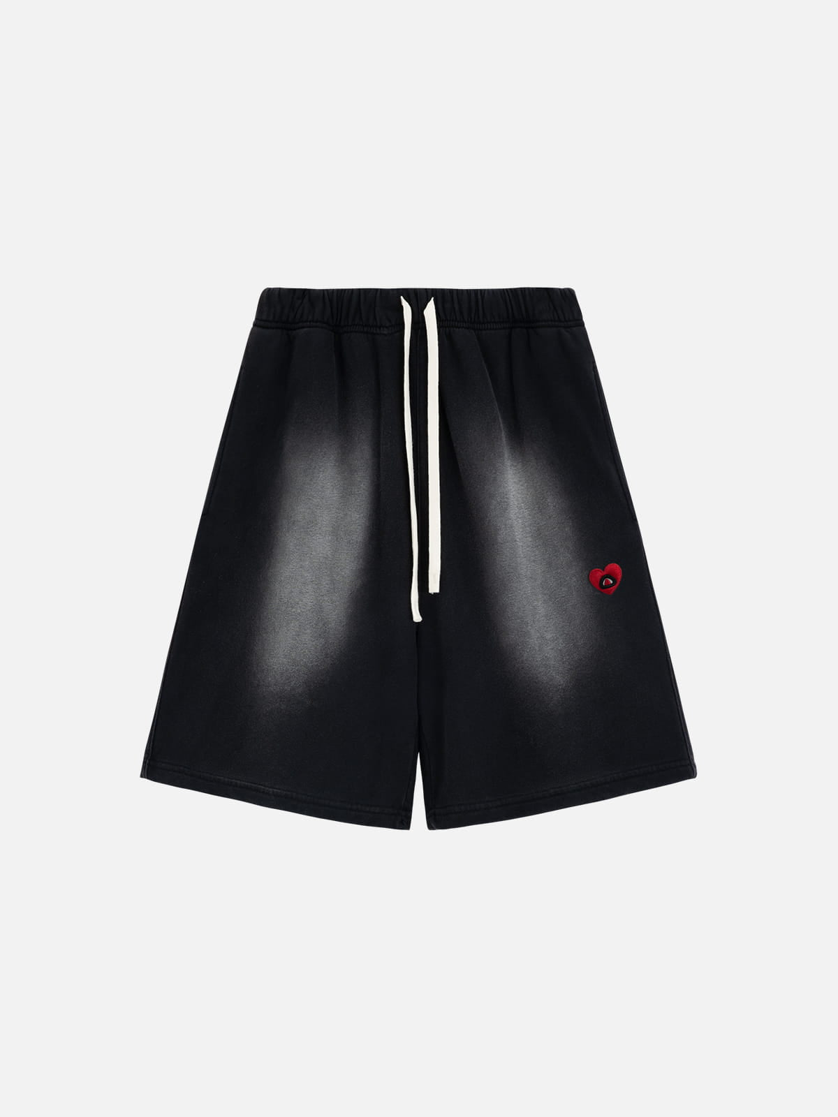 Gradient Drawstring Shorts Black - Aelfric Eden