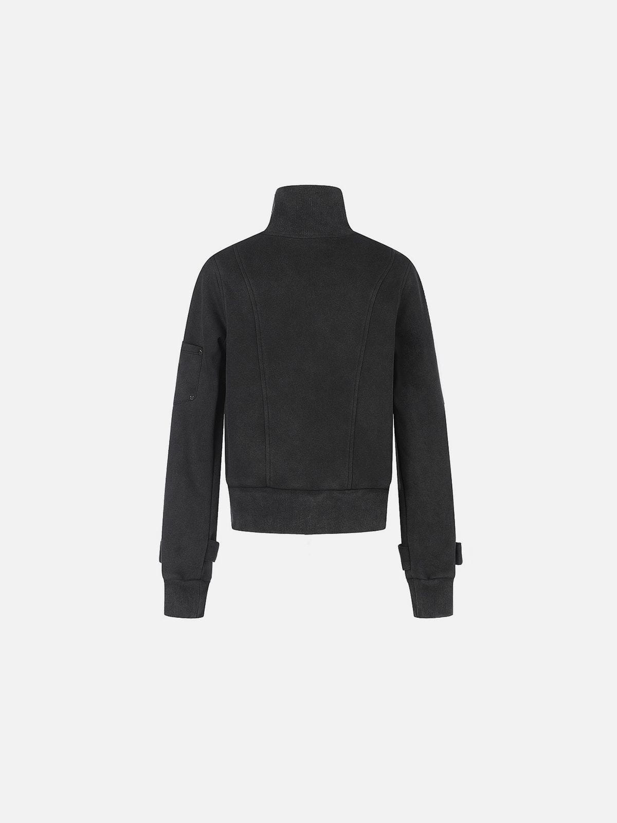 Stand Collar Jacket Black - Aelfric Eden