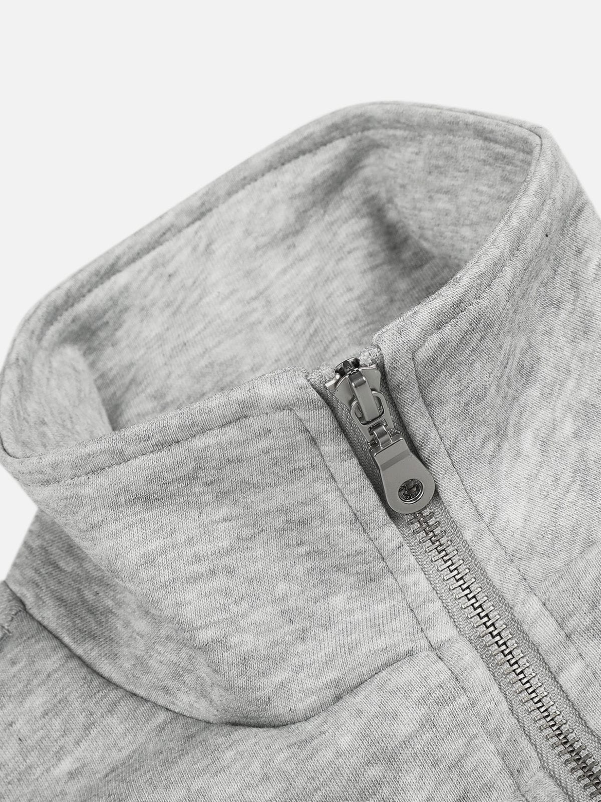 Stand Collar Napoleon Jacket Grey - Aelfric Eden