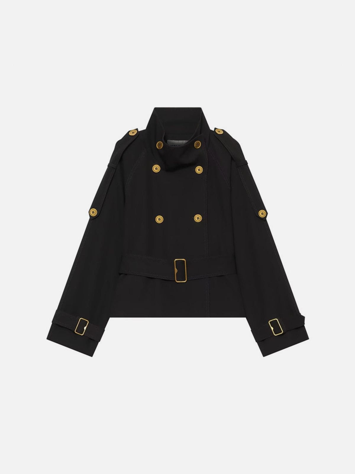 Double Breasted Jacket Black - Aelfric Eden