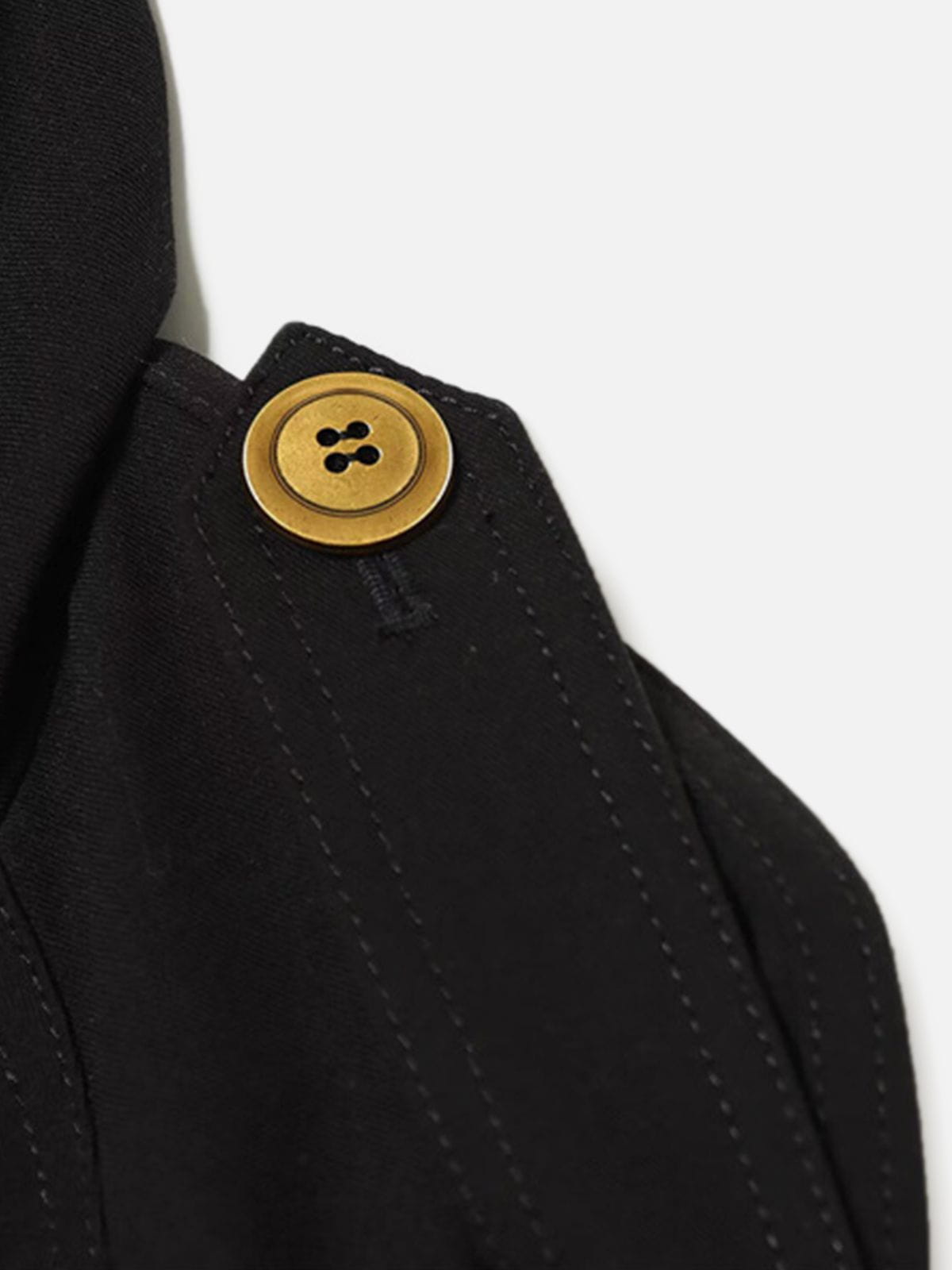 Double Breasted Jacket Black - Aelfric Eden
