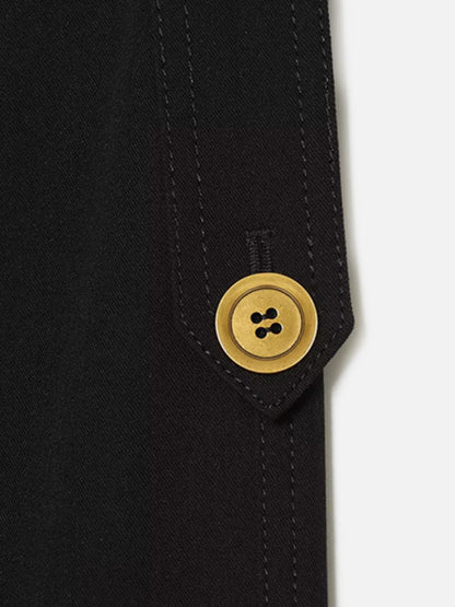 Double Breasted Jacket Black - Aelfric Eden