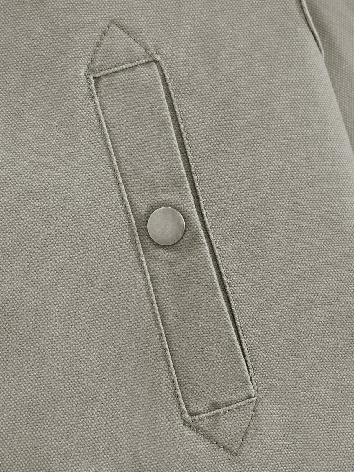 Fireman Clasp Washed Jacket Grey - Aelfric Eden