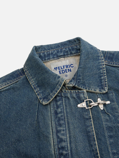 Fireman Clasp Denim Jacket Blue - Aelfric Eden