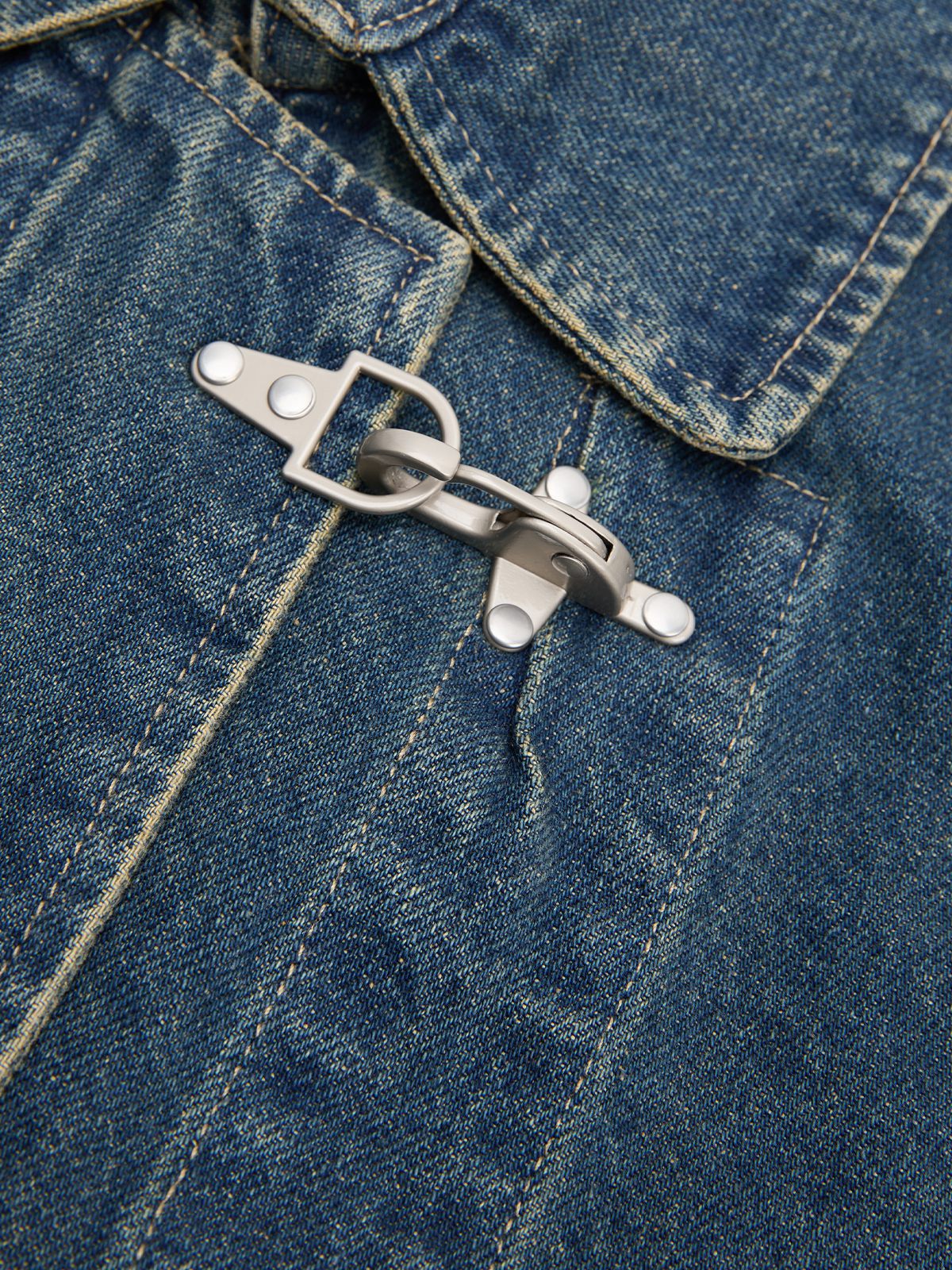 Fireman Clasp Denim Jacket Blue - Aelfric Eden